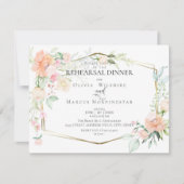 Invitation MARIAGE REHEARSAL | Flores printanières d'aquarell (Devant)