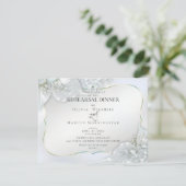 Invitation MARIAGE REHEARSAL | Icy Blue Shimmer (Debout devant)