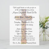Invitation Mariage religieux croisé d'or (Debout devant)