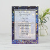 Invitation mariage religieux, van Gogh nuit étoilée (Debout devant)