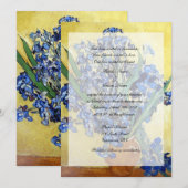 Invitation Mariage religieux. Vincent van Gogh (Devant / Derrière)