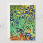 Invitation Mariage religieux, Vincent van Gogh, Irises (Dos)