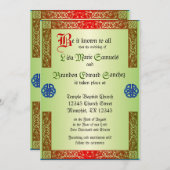 Invitation Mariage Renaissance (Devant / Derrière)