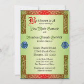 Invitation Mariage Renaissance (Devant)