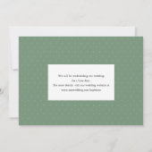 Invitation Mariage reporté avec calligraphie de photo (Dos)