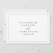 Invitation Mariage reporté Date Changer Distance sociale (Dos)