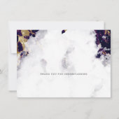 Invitation Mariage Reporté Deep Amethyst Géoïde Aquarelle (Dos)