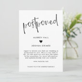 Invitation Mariage reporté Heart & Handwriting (Debout devant)