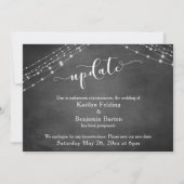 Invitation Mariage Reporté Script de Mise à Jour du Tableau N (Devant)