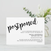 Invitation Mariage repoussé nouveau plan d'annulation minimal (Debout devant)