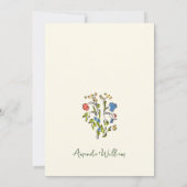 Invitation Mariage rétro à griffes à main funky (Dos)