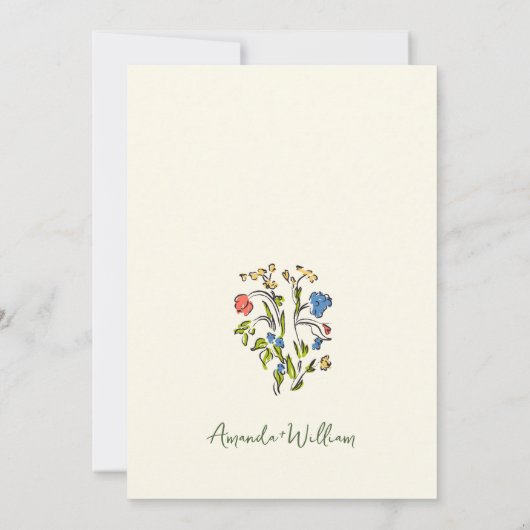 Invitation Mariage rétro à griffes à main funky (Dos)