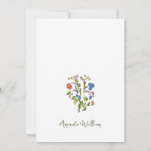 Invitation Mariage rétro à griffes à main funky (Dos)