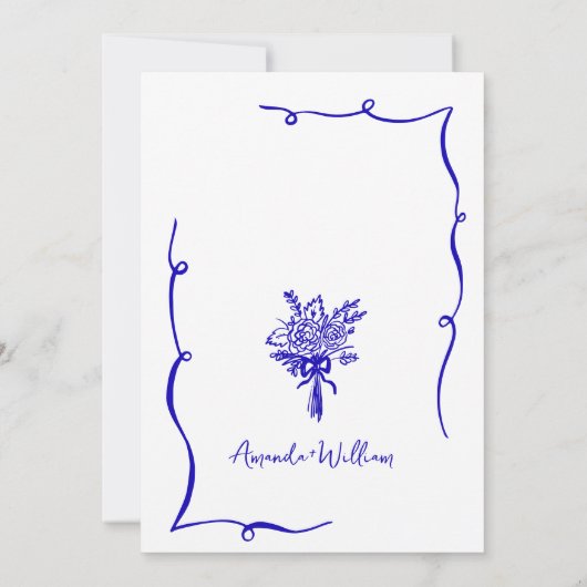 Invitation Mariage rétro à griffes à main funky (Dos)