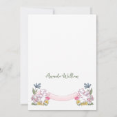 Invitation Mariage rétro à griffes à main funky (Dos)