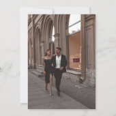 Invitation Mariage rétro à ressort Palm (Dos)