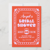 Invitation Mariage rétro amusant sous forme de douche (Devant)
