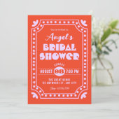 Invitation Mariage rétro amusant sous forme de douche (Debout devant)
