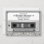 Invitation Mariage rétro avec cassette audio (Devant)
