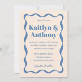 Invitation Mariage rétro Coquette Bow (Devant)