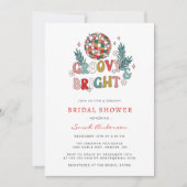 Invitation Mariage Retro de Fête Prénuptial (Devant)