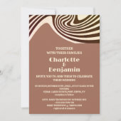 Invitation Mariage Rétro des Années 70 (Devant)