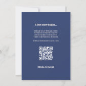 Invitation Mariage rétro du milieu du siècle (Dos)