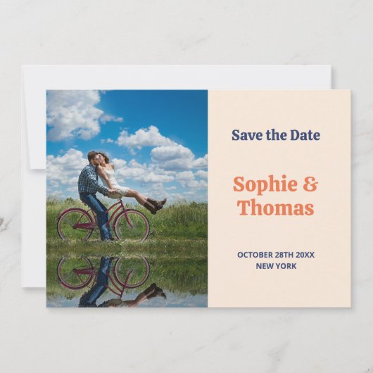 Invitation Mariage rétro du milieu du siècle (Devant)