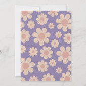 Invitation Mariage Retro les années 70 Super Pastel (Dos)