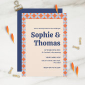 Invitation Mariage Rétro Milieu de Siècle