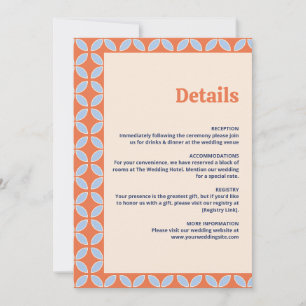 Invitation Mariage Rétro Milieu de Siècle