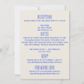 Invitation Mariage rétro moderne à double face (Dos)