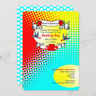 Invitation Mariage Retro Rockabilly