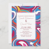 Invitation Mariage rétro Vavy (Devant)