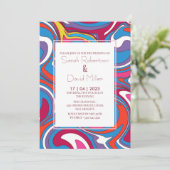 Invitation Mariage rétro Vavy (Debout devant)