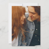 Invitation Mariage Rétro Vintage Enregistrer La Date (Dos)