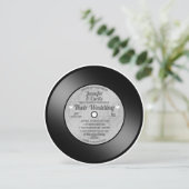 Invitation Mariage Retro Vinyl (Debout devant)