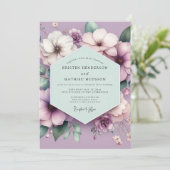 Invitation Mariage Rêvé Fleur de Lavande (Debout devant)