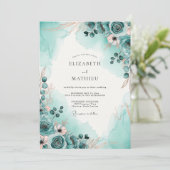 Invitation Mariage rêvé sur la côte de sarcelle (Debout devant)