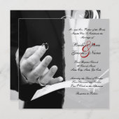 Invitation Mariage Rings Mariage+invitation (Devant / Derrière)