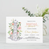 Invitation mariage Robe de douche nuptiale (Debout devant)