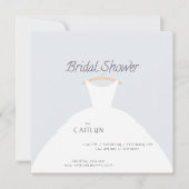 Invitation mariage Robe de douche nuptiale (Devant)