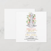 Invitation mariage Robe de douche nuptiale (Devant / Derrière)