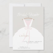 Invitation mariage Robe de douche nuptiale (Devant)