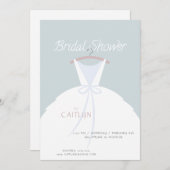 Invitation mariage Robe de douche nuptiale (Devant / Derrière)