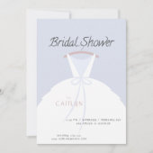 Invitation mariage Robe de douche nuptiale (Devant)