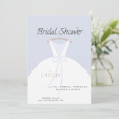 Invitation mariage Robe de douche nuptiale (Debout devant)