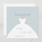 Invitation mariage Robe de douche nuptiale (Devant / Derrière)