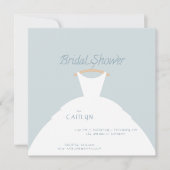 Invitation mariage Robe de douche nuptiale (Devant)