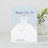 Invitation mariage Robe de douche nuptiale (Debout devant)